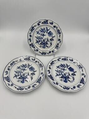 Vintage Blue Onion Blue Danube 6.75” Bread & Butter Plate - Set Of 3